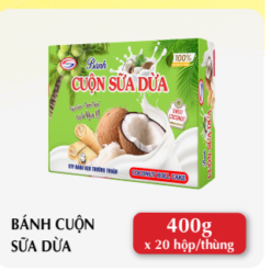 Bánh cuộn sữa dừa