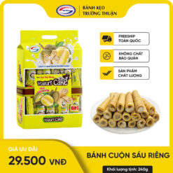 Bánh cuộn sầu riêng (240g x 24 gói/thùng)