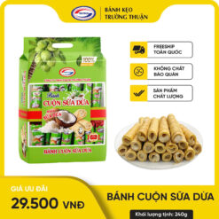 Bánh cuộn sữa dừa (240g x 24 gói/thùng)