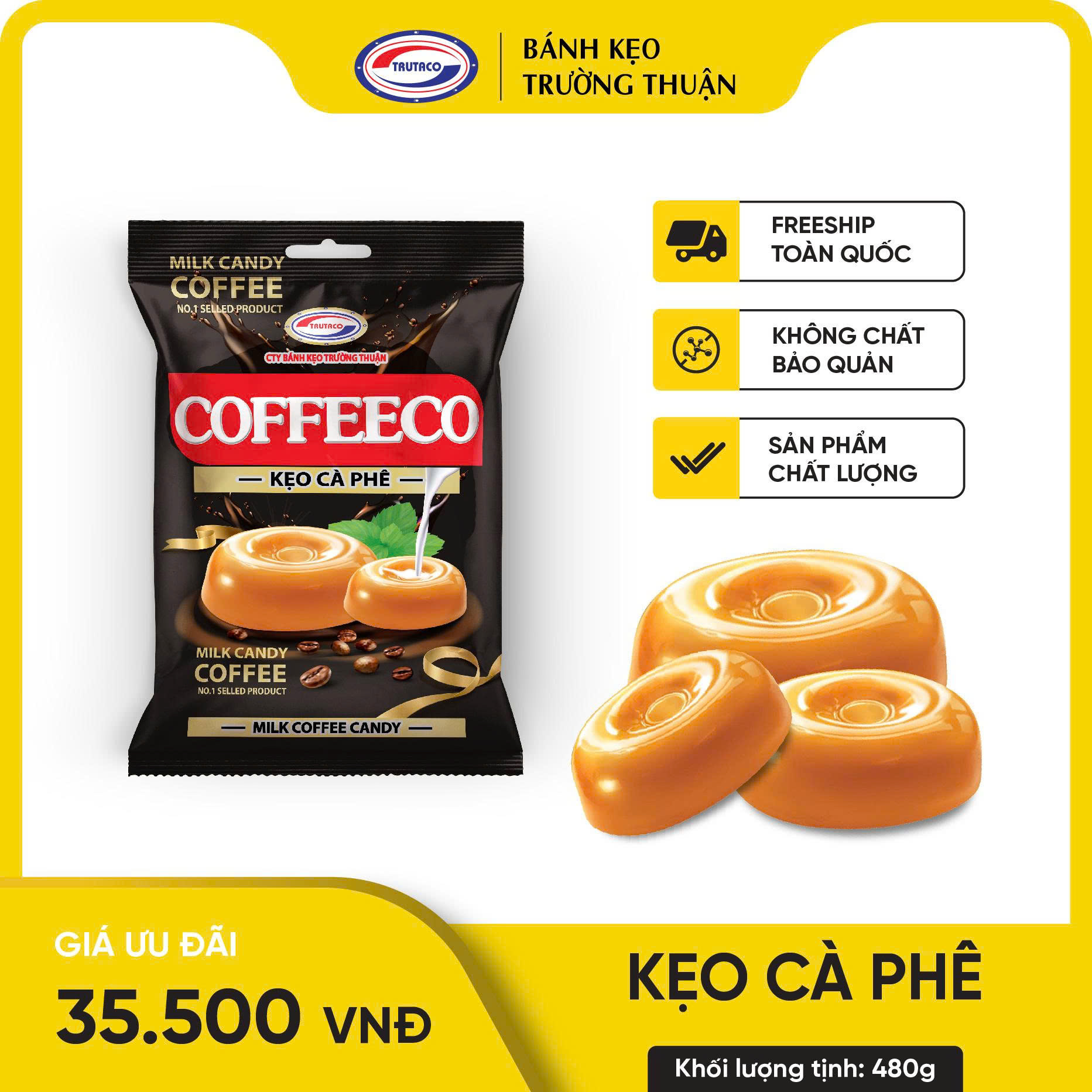 Kẹo cà phê-480g