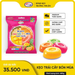 Kẹo trái cây 4 mùa ( 480g x 30 gói/thùng)