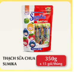 Thạch sữa chua SUMIKA (400gx 15 gói/thùng)