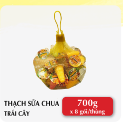 Thạch sữa chua trái cây túi lưới ( 700g x 8 túi/thùng)
