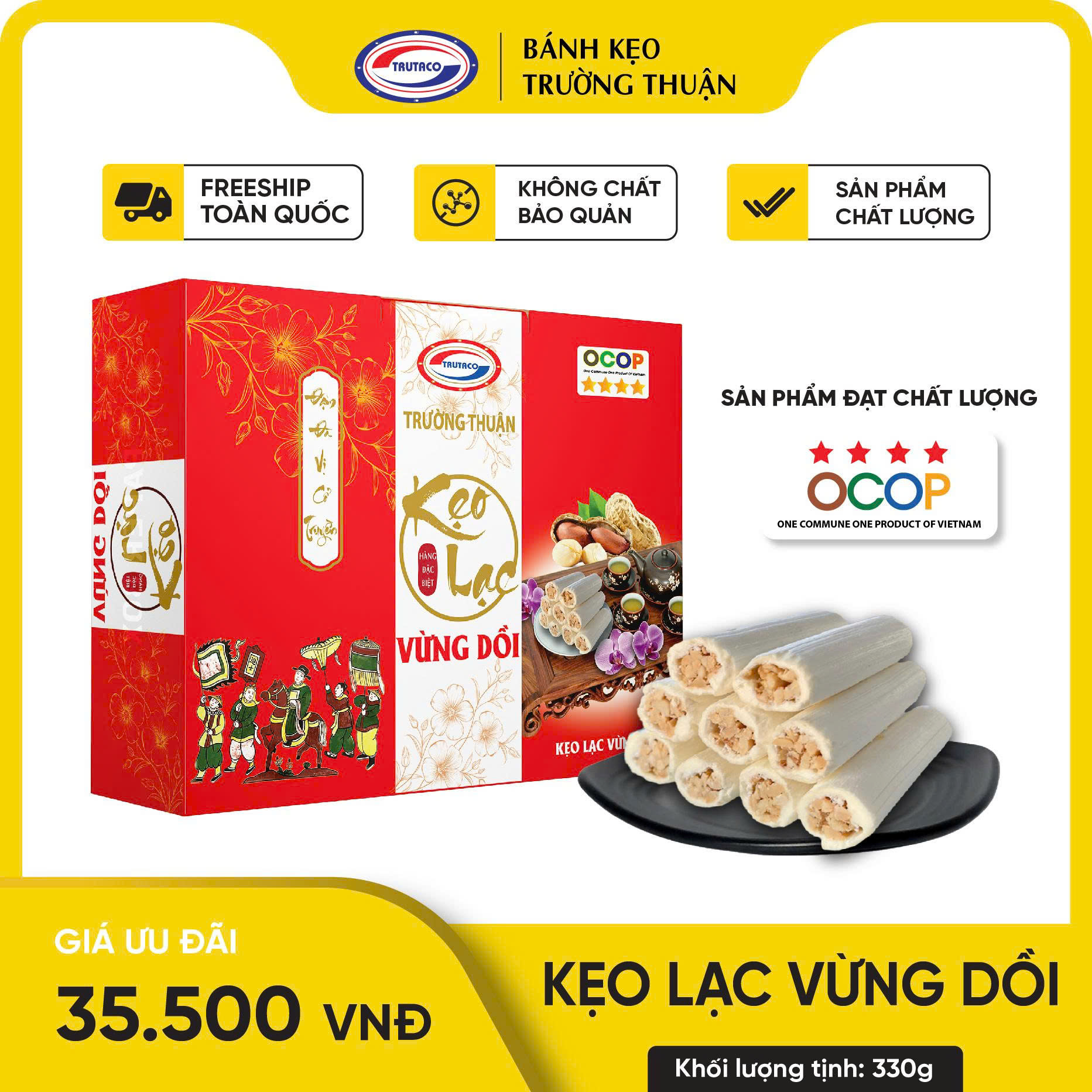 kẹo lạc vừng dồi hộp- VIP